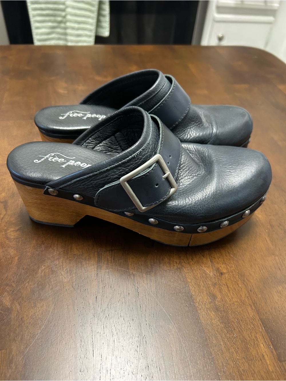 Free People Culver City Clogs in Black US 8 or EU 38 - Picture 9 of 12